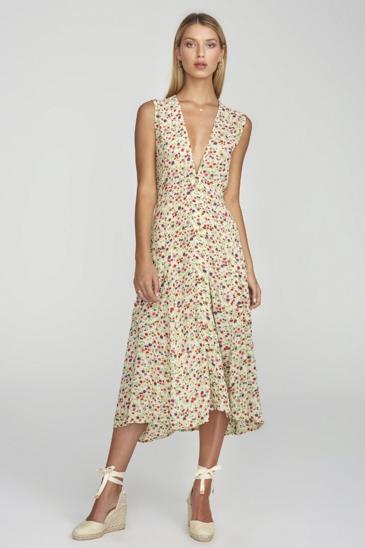 Faithfull the brand blohm midi dress sale